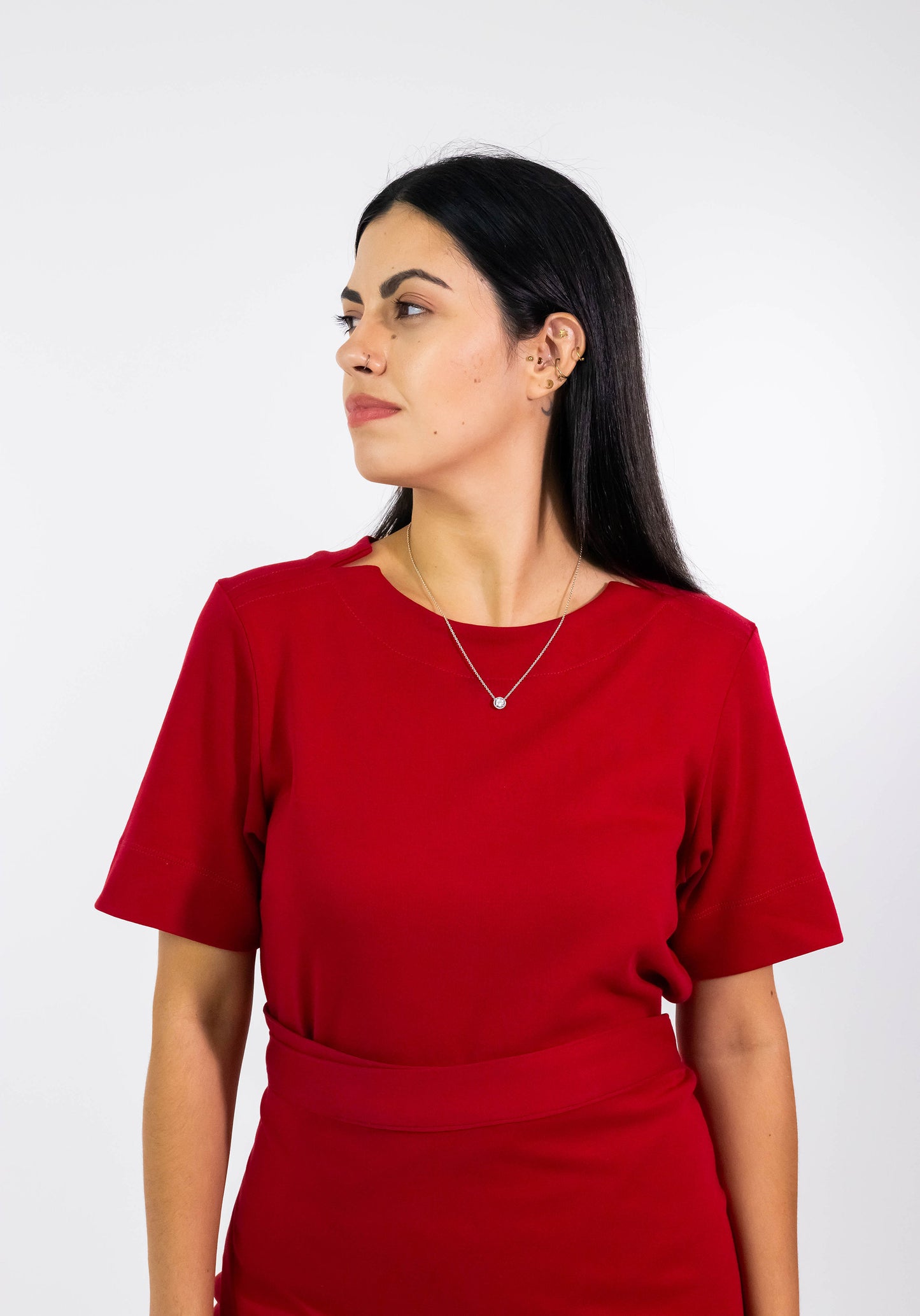 Blusa Karin Red Algodão