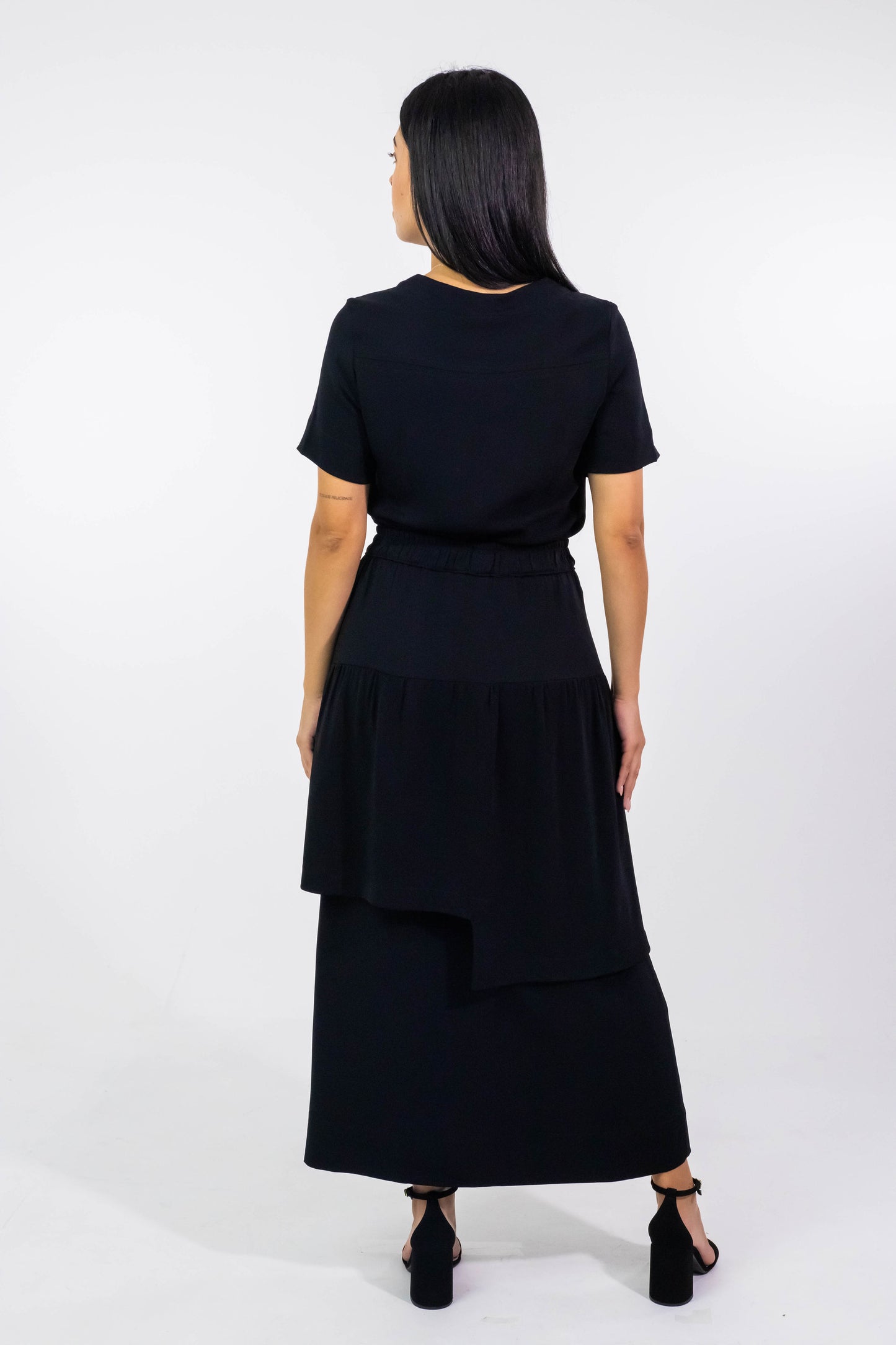 Blusa Karin Black Crepe de Seda