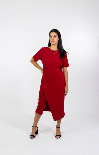 Blusa Karin Red Algodão