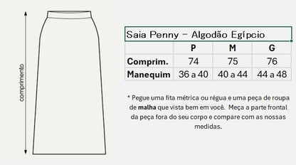 Saia Penny Red Algodão