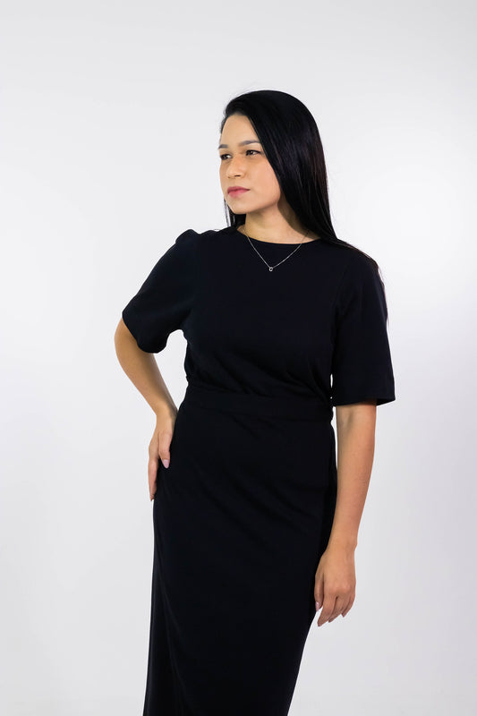 Blusa Celine Black Algodão