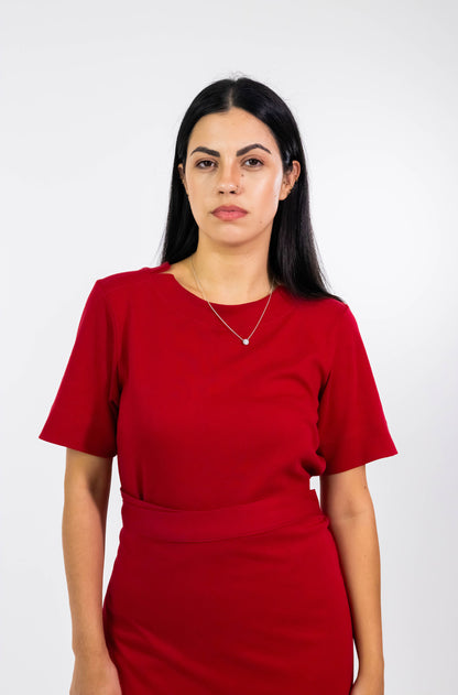 Blusa Karin Red Algodão