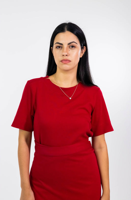 Blusa Karin Red Algodão